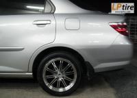 Honda City + ล้อแม็ก SSW Varianza (S095) 15นิ้ว สีดำหน้าเงา + ยาง FALKEN ZE522 195/50-15