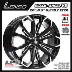 ล้อแม็ก LENSO BLACK ANGEL V5 18นิ้ว สีดำหน้าเงา