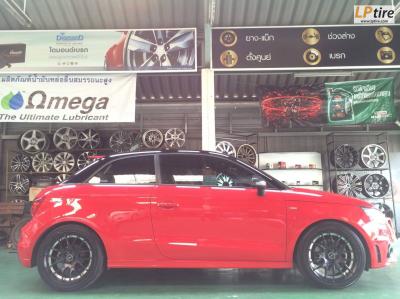 AUDI A1 เปลี่ยนล้อแม็ก BREYTON แท้ SJ97 17x8 ET35 สีดำด้าน พร้อมยางสุดยอดความนุ่มและเงียบ YOKOHAMA V551 225/45-17 หล่อสปร์ตลงตัว ที่สุดคร๊าฟ