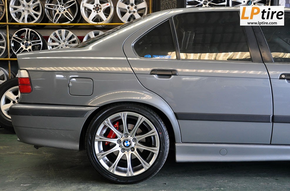 BMW 3 Series E36 323i + ล้อแม็ก M-Sport 17นิ้ว สี Hyper Silver + ยาง YOKOHAMA EARTH-1 215/45R17