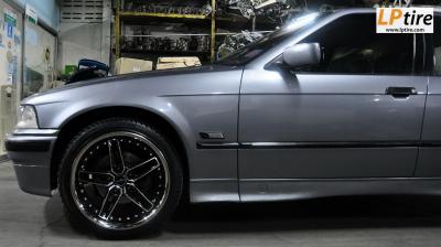 BMW Sereis3 E36 318i + แม็กลาย AC Schnitzer 18นิ้ว สีดำหน้าเงา + ยาง MAXXIS MA-V1 225/40-18