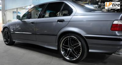 BMW Sereis3 E36 318i + แม็กลาย AC Schnitzer 18นิ้ว สีดำหน้าเงา + ยาง MAXXIS MA-V1 225/40-18