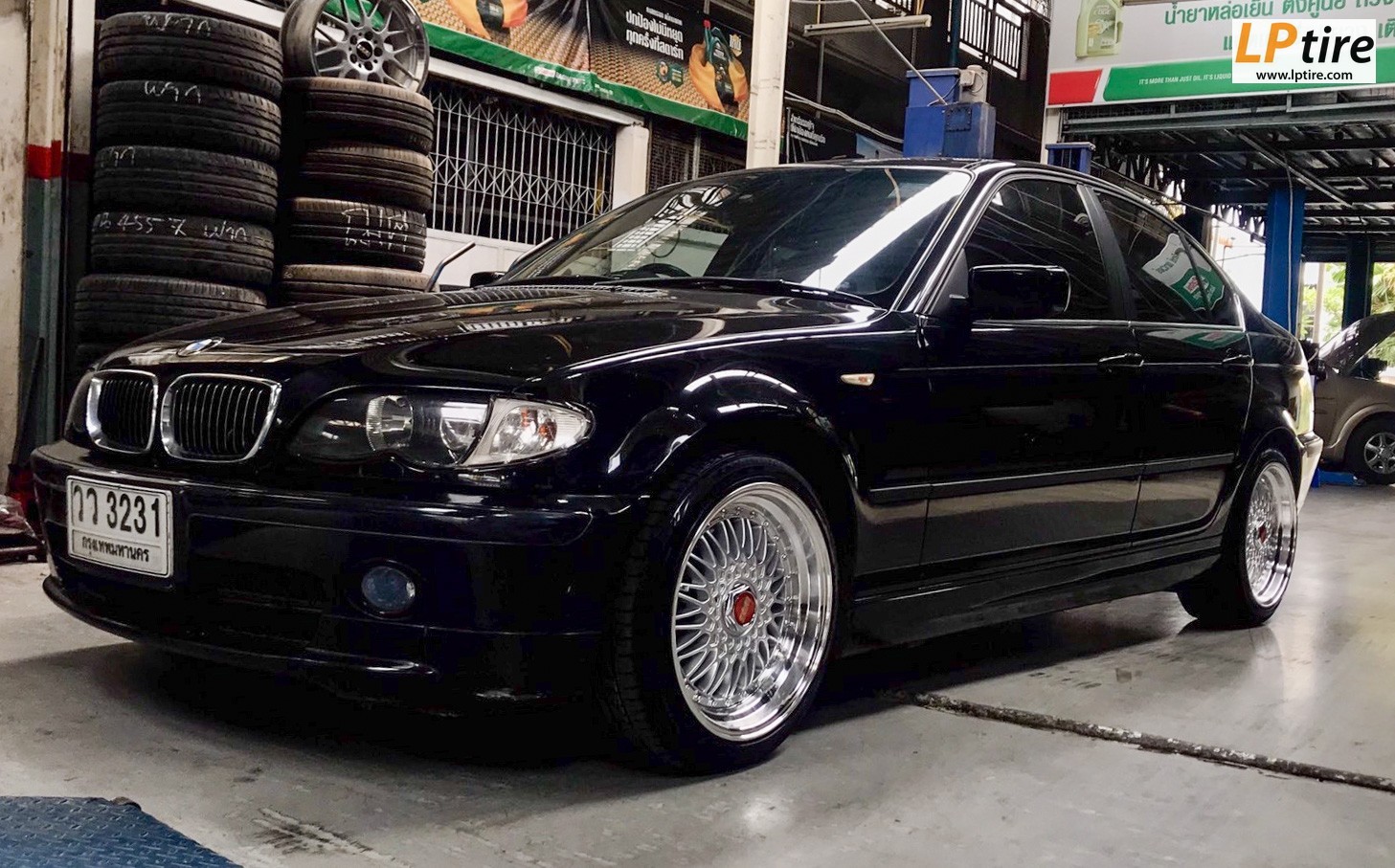 BMW 3 Series E46 + ล้อแม็กลาย BBS RS 17นิ้ว สีHSขอบเงา