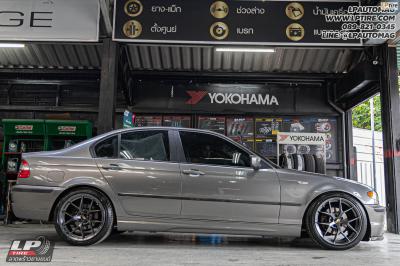 รถ - BMW 318 I ล้อแม็ก - K-speed FIR FlowForming Hyper Dark สเปค - 18x8.5 ET35 5x120 สเปค - 18x9.5 ET35 5x120 ยาง - LENSO D-1CS เบอร์- 235/40-18