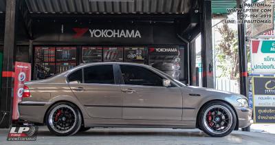 รถ -BMW 323I ล้อแม็ก -BBS LM ดำขอบเงา สเปค - 18x9 ET40 5x120 สเปค - 18x8 ET40 5x120 ยาง - LENSO D-1CS เบอร์ -235/40-18