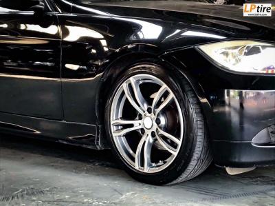 BMW 3 Series E90 + แม็ก TAM M6 ซีรี่ส์ 3 ขอบ 18นิ้ว สีไทเทเนียมหน้าเงา