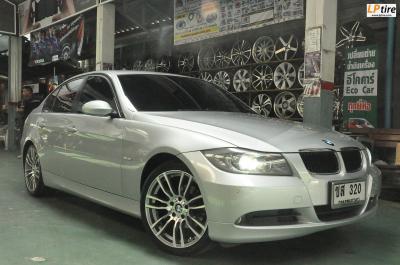 BMW 3 Series E90 + ล้อแม็ก TAW TM161 18x8 ET35 เทากลึงหน้าเงา + ยาง Yokohama AE50 225/40R18