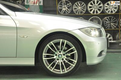 BMW 3 Series E90 + ล้อแม็ก TAW TM161 18x8 ET35 เทากลึงหน้าเงา + ยาง Yokohama AE50 225/40R18