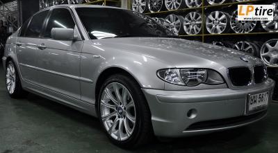 BMW Series3 E90 318i + ล้อแม็ก M-Sport 17นิ้ว สีHyper Silver + ยาง DUNLOP LM703 215/45-17