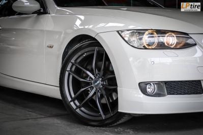 รถ - BMW 3Series E93 Convertible 325i ล้อแม็ก - 305FORGED FT105 FlowForming สีMatte Graphite สเปค - 19x8.5 19x9.5 5x120 ET32-40 รัดยาง - YOKOHAMA BluEarth-GT AE51 