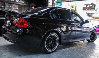 รถ - BMW 3Series E90 320D ล้อแม็ก - VLF-05 FlowForming สีดำขอบกระจก สเปค - 18x8.5 5x120 ET38 รัดยาง - FIRENZA ST-01A 235/40R18