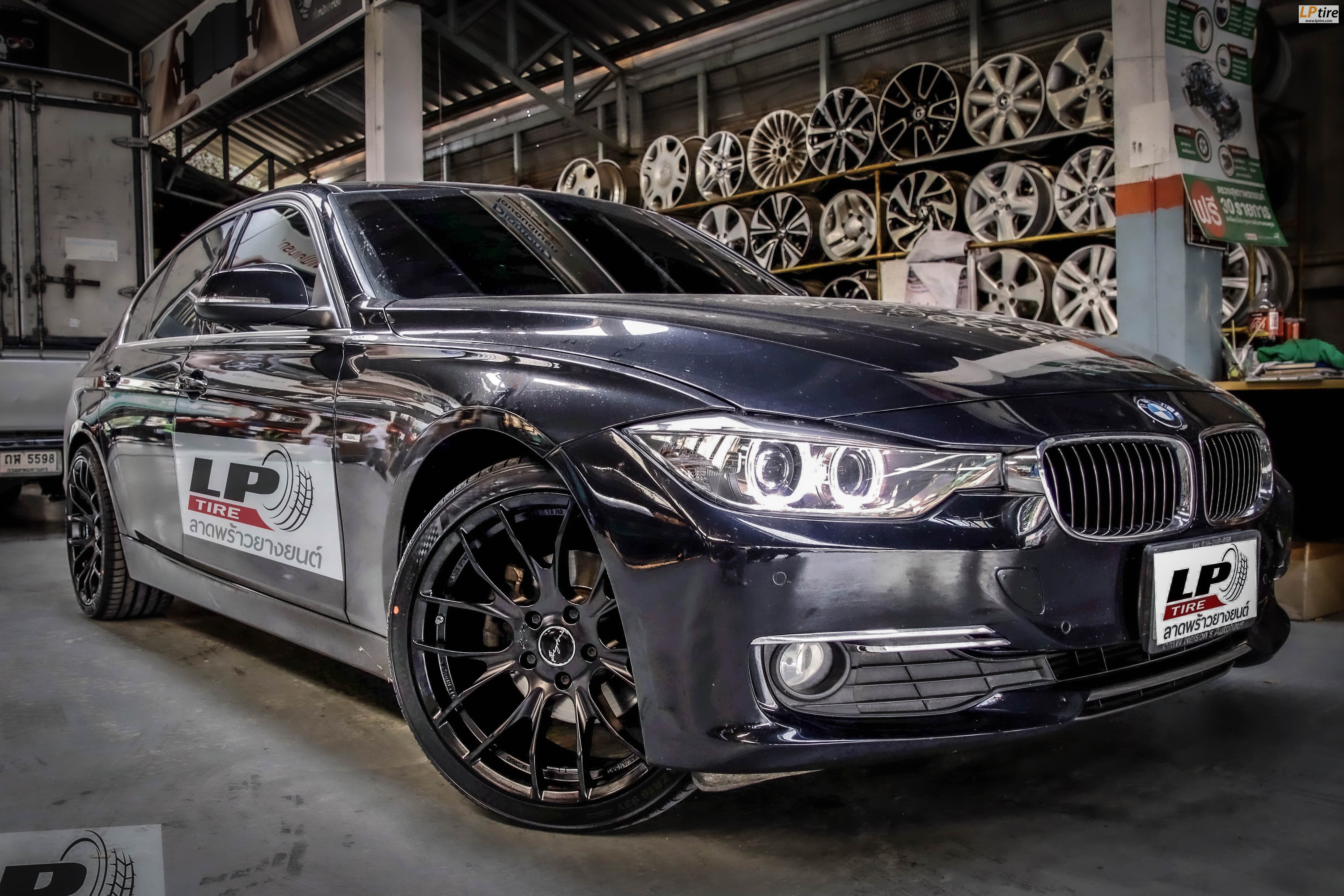 BMW 3 Series F30 + ล้อแม็ก BREYTON  RACE GTS 2 FlowForming 19x8.5 ET40 5x120 #ดำด้าน + ยาง KUMHO ECSTA PS71 หน้า 245/35R19 หลัง 275/30R19