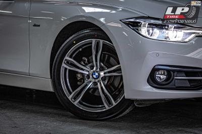 รถ - BMW 320 I ล้อแม็ก - TAW TM3399 M-6 (M6) เทากลึงหน้าเงา สเปค - 18x8 ET35 5x120 รัดยาง - YOKOHAMA V552 เบอร์- 225/45-18