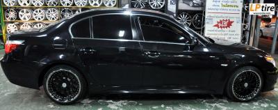 BMW 5 Series E60 525i + แม็กลาย Hamann Paragon 19นิ้ว สีดำด้าน ขอบสแตนเลส + ยาง SONAR SX-1 หน้า 235/35R19 หลัง 265/30R19