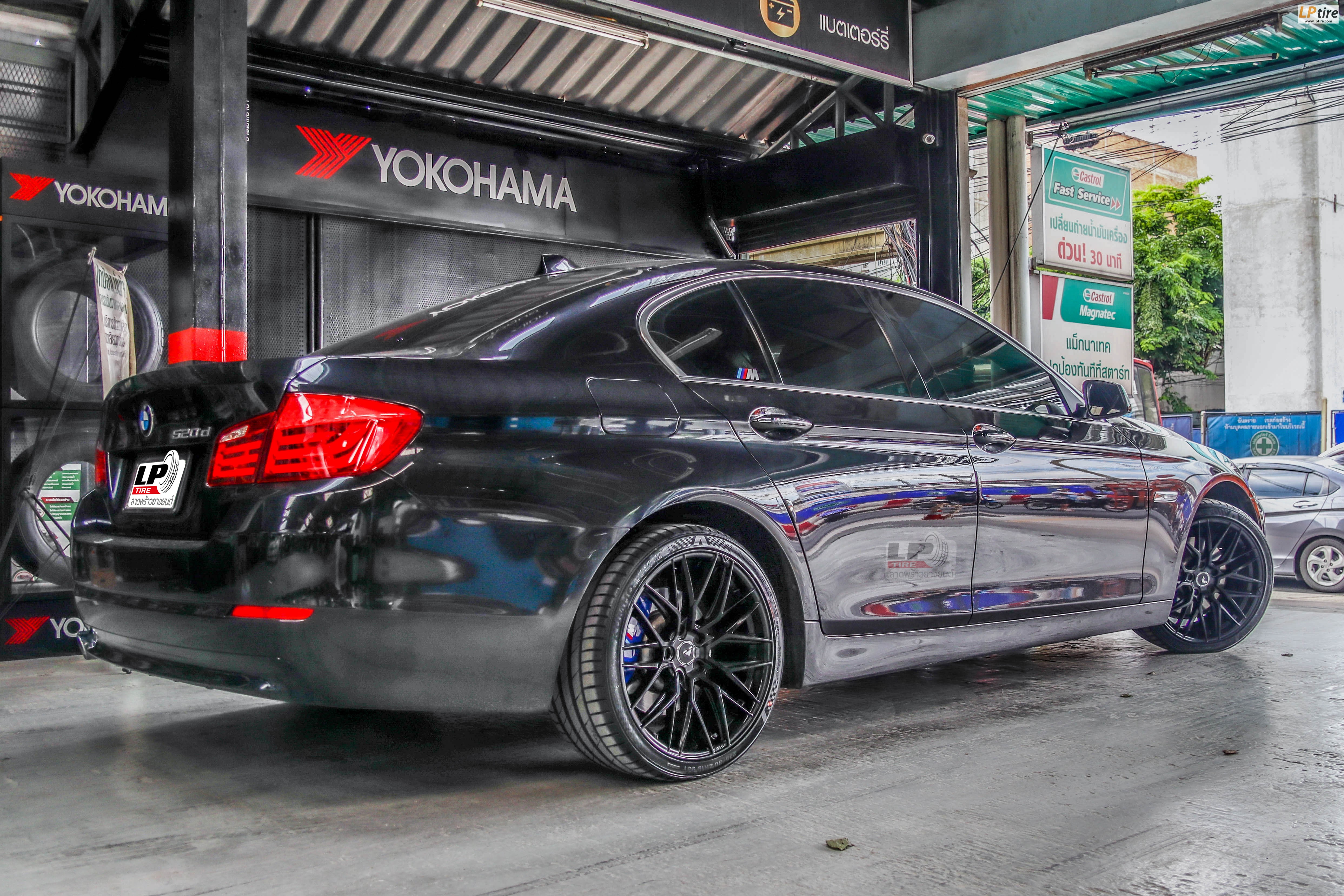 BMW 5 Series F10 520d จัดล้อแม็ก MGW MF1202 หน้า19x8.5 หลัง 19x9.5 5x120 ET38 รัดยาง - KUMHO ECSTA PS71 หน้า 245/35R19 หลัง 275/30R19