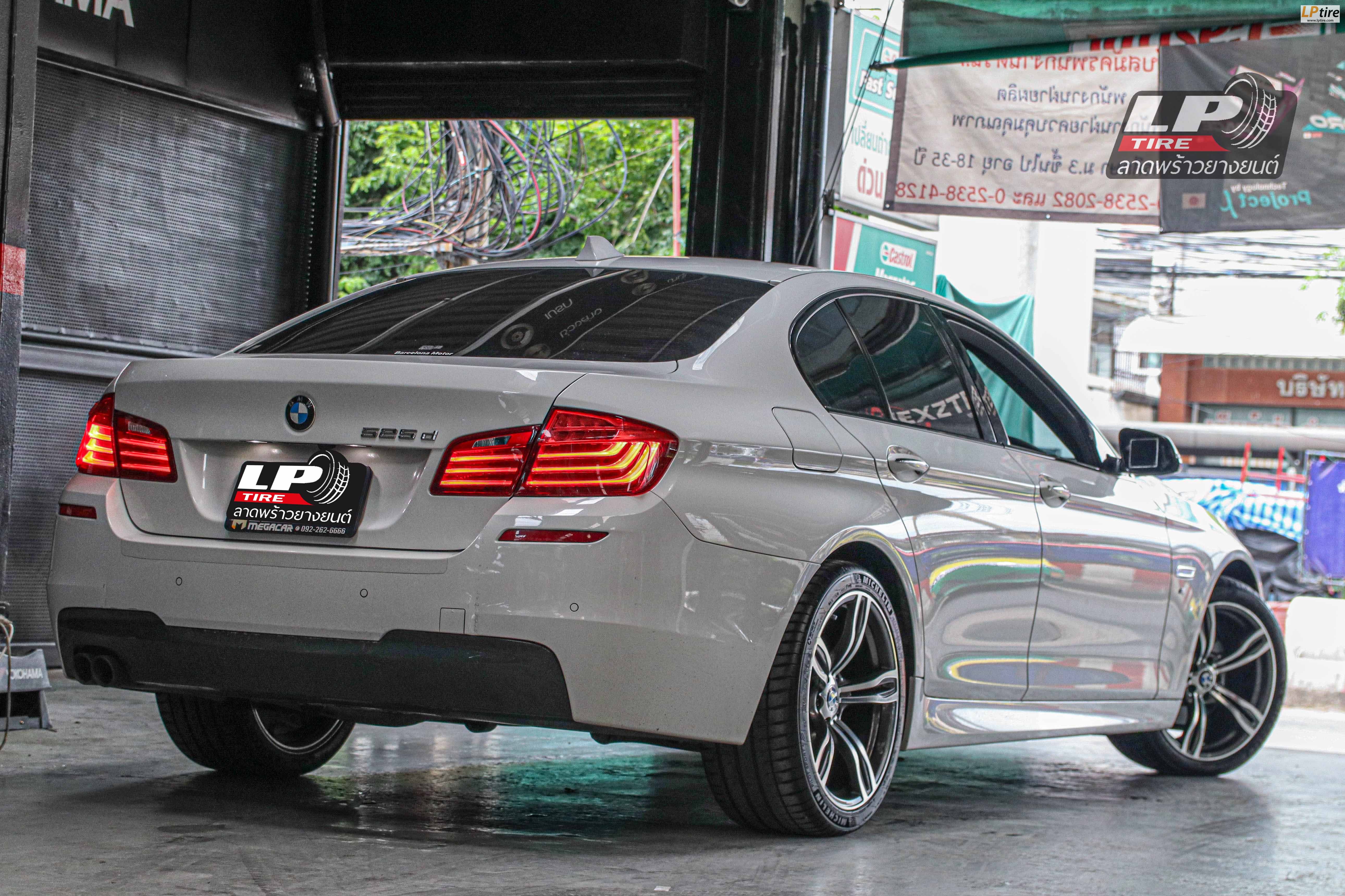 รถ - BMW 525D ล้อแม็ก - TAW TA3399 M-6 เทากลึงหน้าเงา ขอบ - 19x8.5 - 9.5 ET35 5x120 ยาง- MICHELIN PILOT SPORT4 เบอร์ -245/40-19