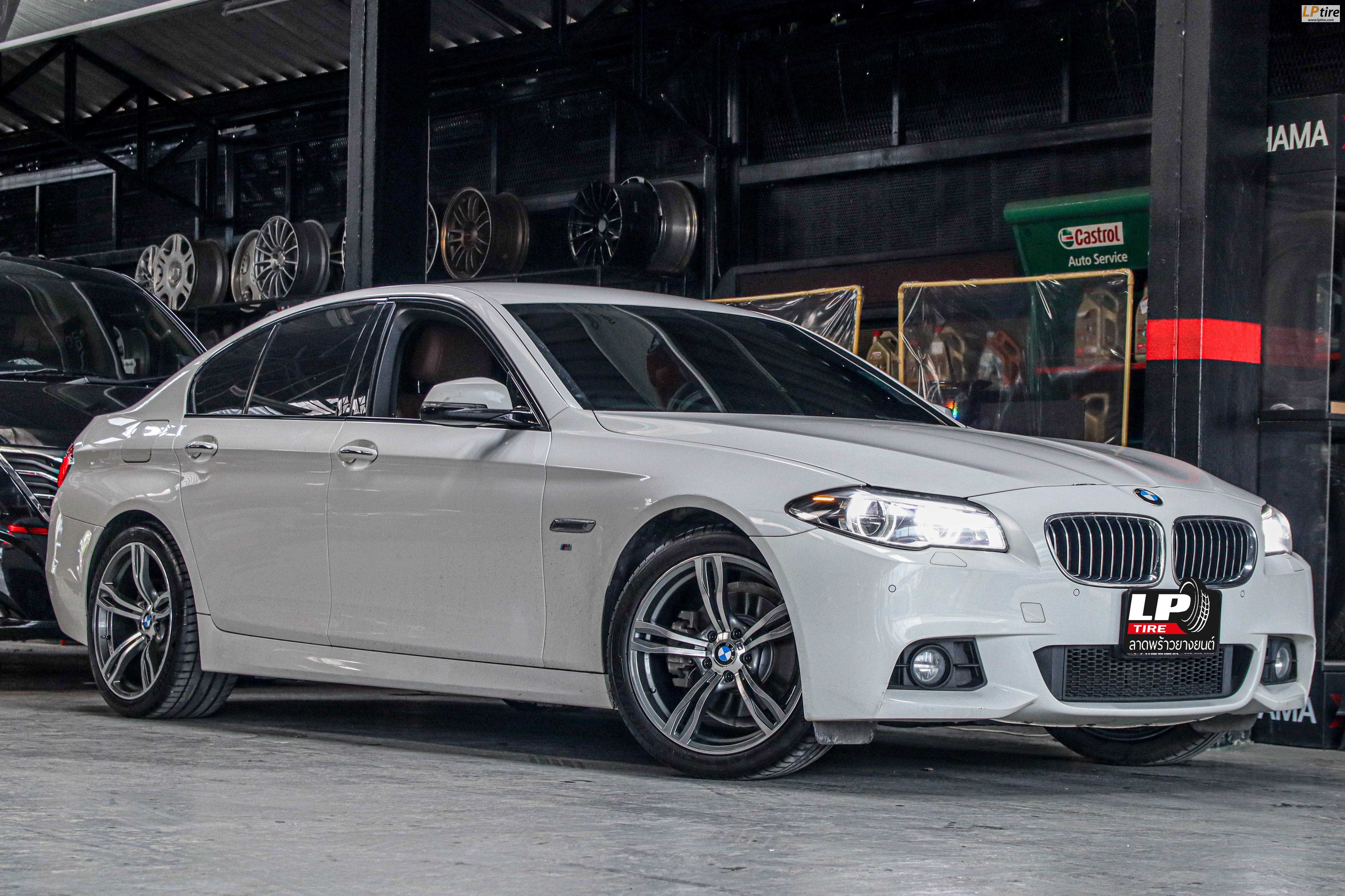 รถ - BMW 525D ล้อแม็ก - TAW TA3399 M-6 เทากลึงหน้าเงา ขอบ - 19x8.5 - 9.5 ET35 5x120 ยาง- MICHELIN PILOT SPORT4 เบอร์ -245/40-19