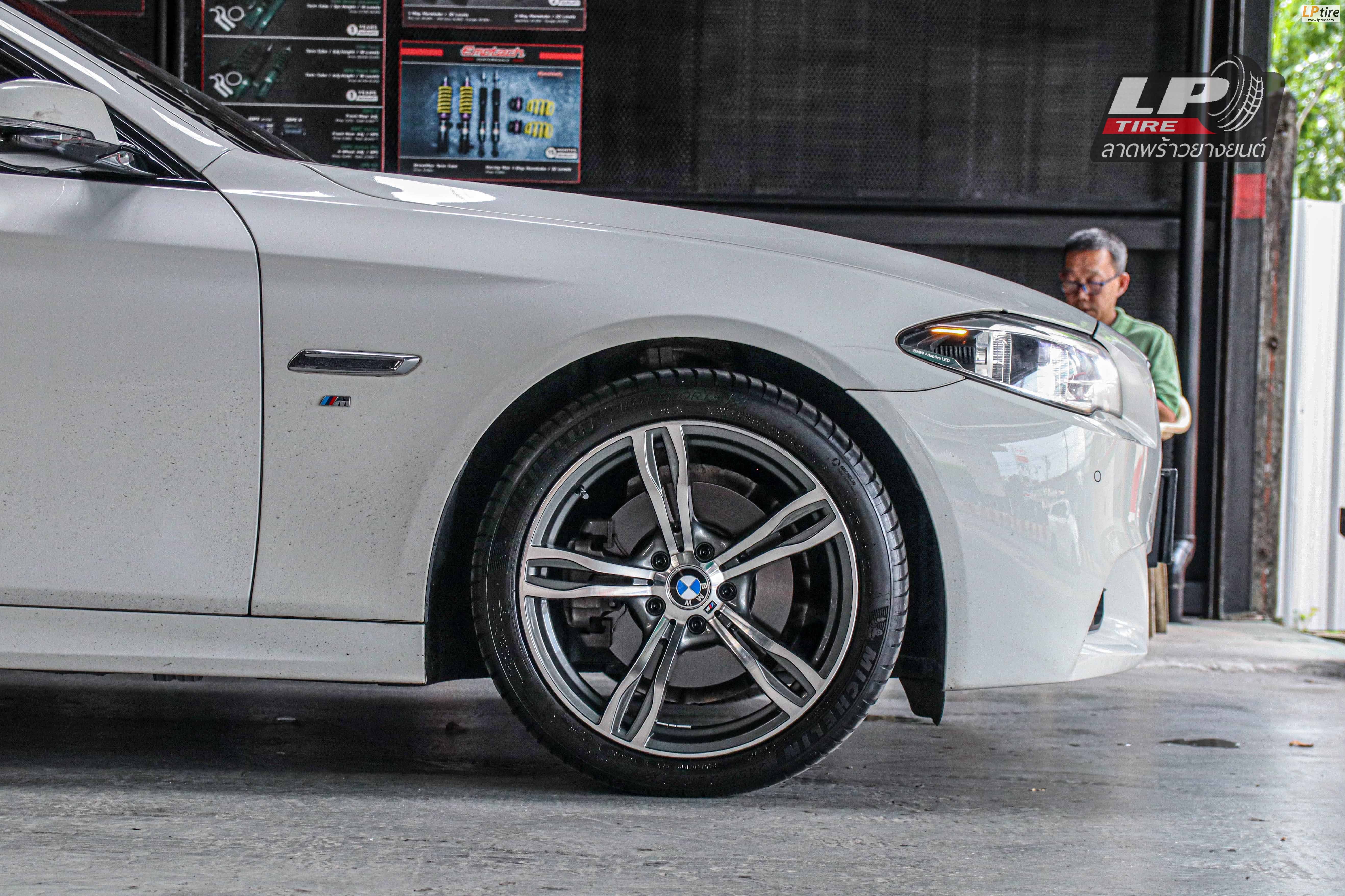 รถ - BMW 525D ล้อแม็ก - TAW TA3399 M-6 เทากลึงหน้าเงา ขอบ - 19x8.5 - 9.5 ET35 5x120 ยาง- MICHELIN PILOT SPORT4 เบอร์ -245/40-19