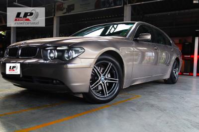 BMW 7 Series E65 730i จัดล้อแม็ก VD5086 5x120 ล้อหน้า18x8 ET35 เทาหน้าเงา ล้อหลัง 18x9 ET30 เทาหน้าเงา  ใช่ยางเดิมยังสวยลงตัว