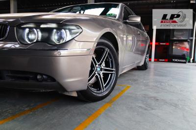 BMW 7 Series E65 730i จัดล้อแม็ก VD5086 5x120 ล้อหน้า18x8 ET35 เทาหน้าเงา ล้อหลัง 18x9 ET30 เทาหน้าเงา  ใช่ยางเดิมยังสวยลงตัว