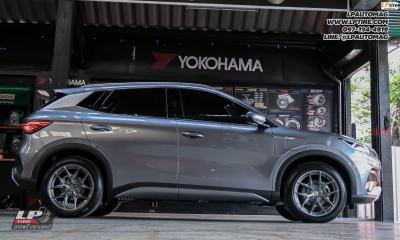 รถ -BYD ATTO 3 ล้อแม็ก - VAGE VF04 (TMF-104) SILVER TITANIUM/BRUSH สเปค -18x8.5 ET35 5x112-5x114.3 ยาง - Atlas BATMAN A51 เบอร์ -215/55-18