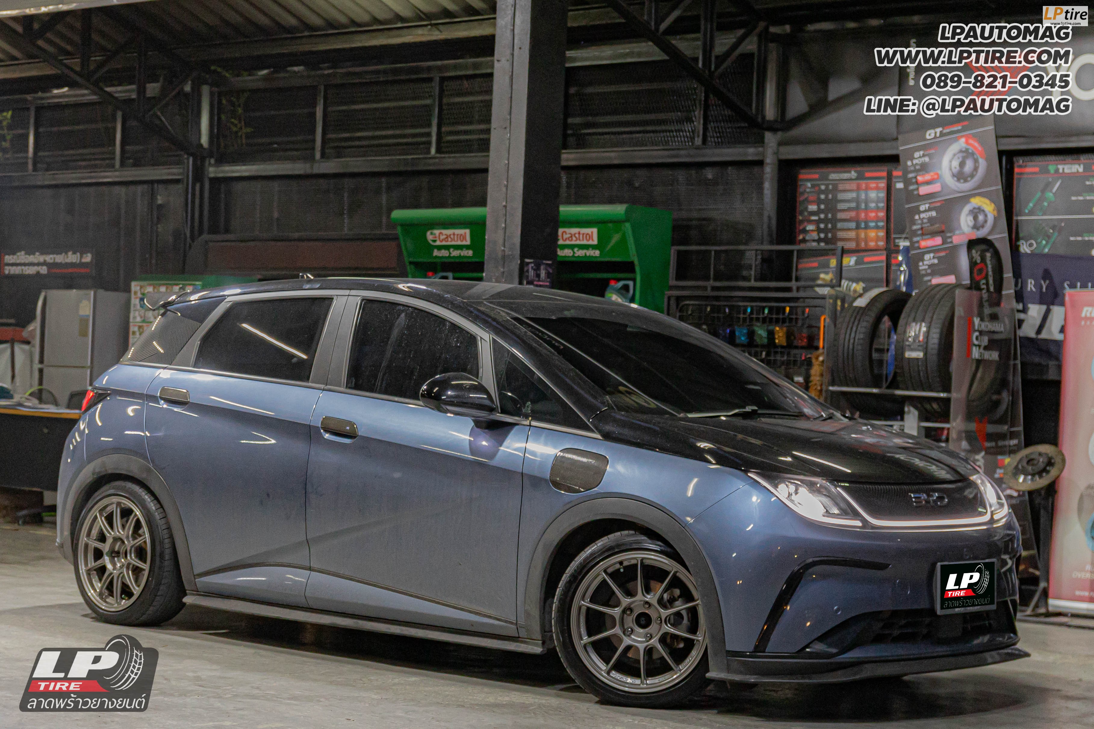 รถ - BYD Dolphin ล้อแม็ก - Auto Option AOW-105X (TC105X) FlowForming TS-TITAN สเปค - 17x8.5 ET32 5x114.3 ยาง - TOYO PROXES TR1 เบอร์ - 215/45R17