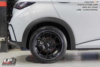 รถ - BYD Dolphin&nbsp;ล้อแม็ก- Auto Option AOW-009 FlowForming ดำด้าน สเปค - 17x8 ET35 4x100&nbsp;รัดยาง - YOKOHAMA AE51 เบอร์ - 215/45-17