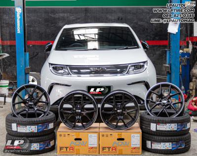 รถ - BYD Dolphin ล้อแม็ก- Auto Option AOW-009 FlowForming ดำด้าน สเปค - 17x8 ET35 4x100 รัดยาง - YOKOHAMA AE51 เบอร์ - 215/45-17