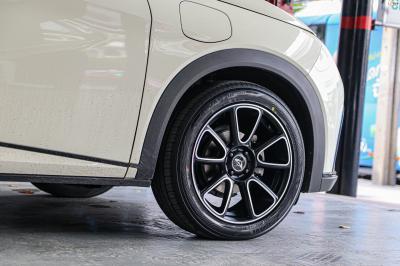 รถ - BYD Dolphin ล้อแม็ก - TK SMART DOLPHIN ดำด้านหน้าเงา สเปค - 17x7.5 ET38 4x100 ยาง - YOKOHAMA V552 เบอร์ -215/50-17