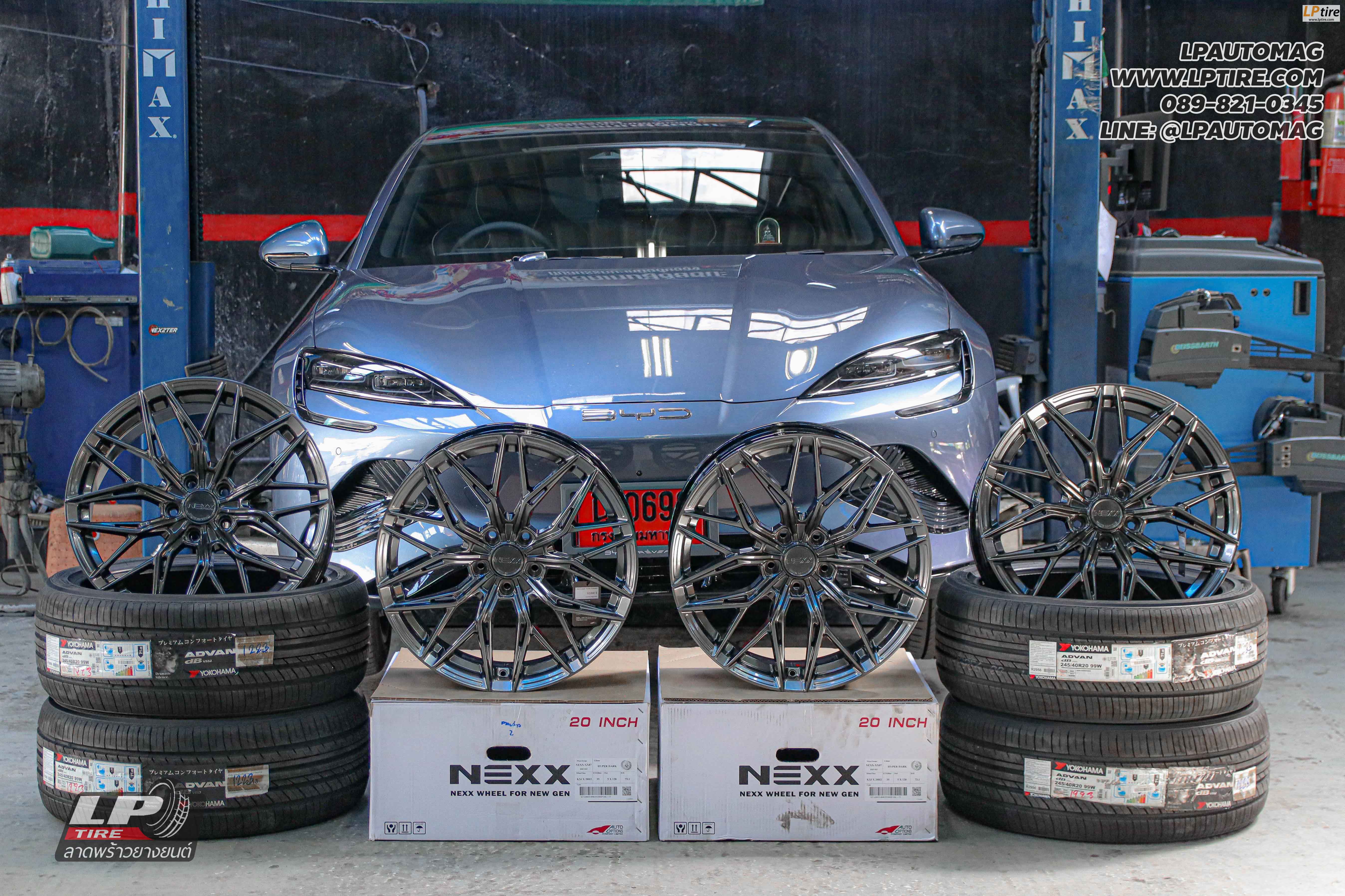 รถ -BYD SEAL ล้อแม็ก - NEXX WHEEL XX07 Hyper Dark สเปค - 20x8.5 ET35 5x120 ยาง - YOKOHAMA V552 เบอร์ - 245/40-20