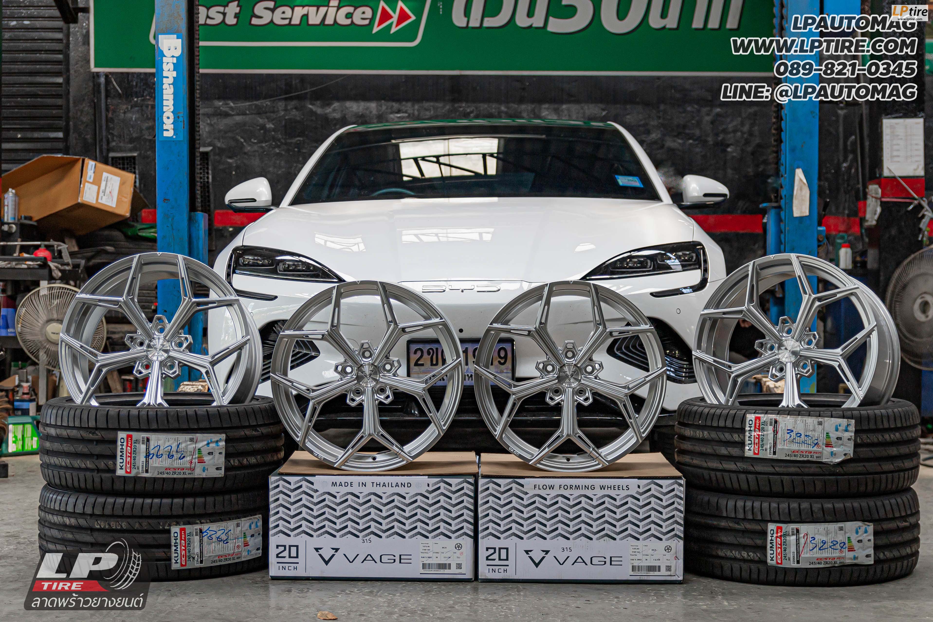 รถ - BYD SEAL ล้อแม็ก - VAGE VFX01 FlowForming HGS สเปค- 20x9 ET38 5x120 ยาง- KUMHO ECSTA PS71 เบอร์- 245/40-20