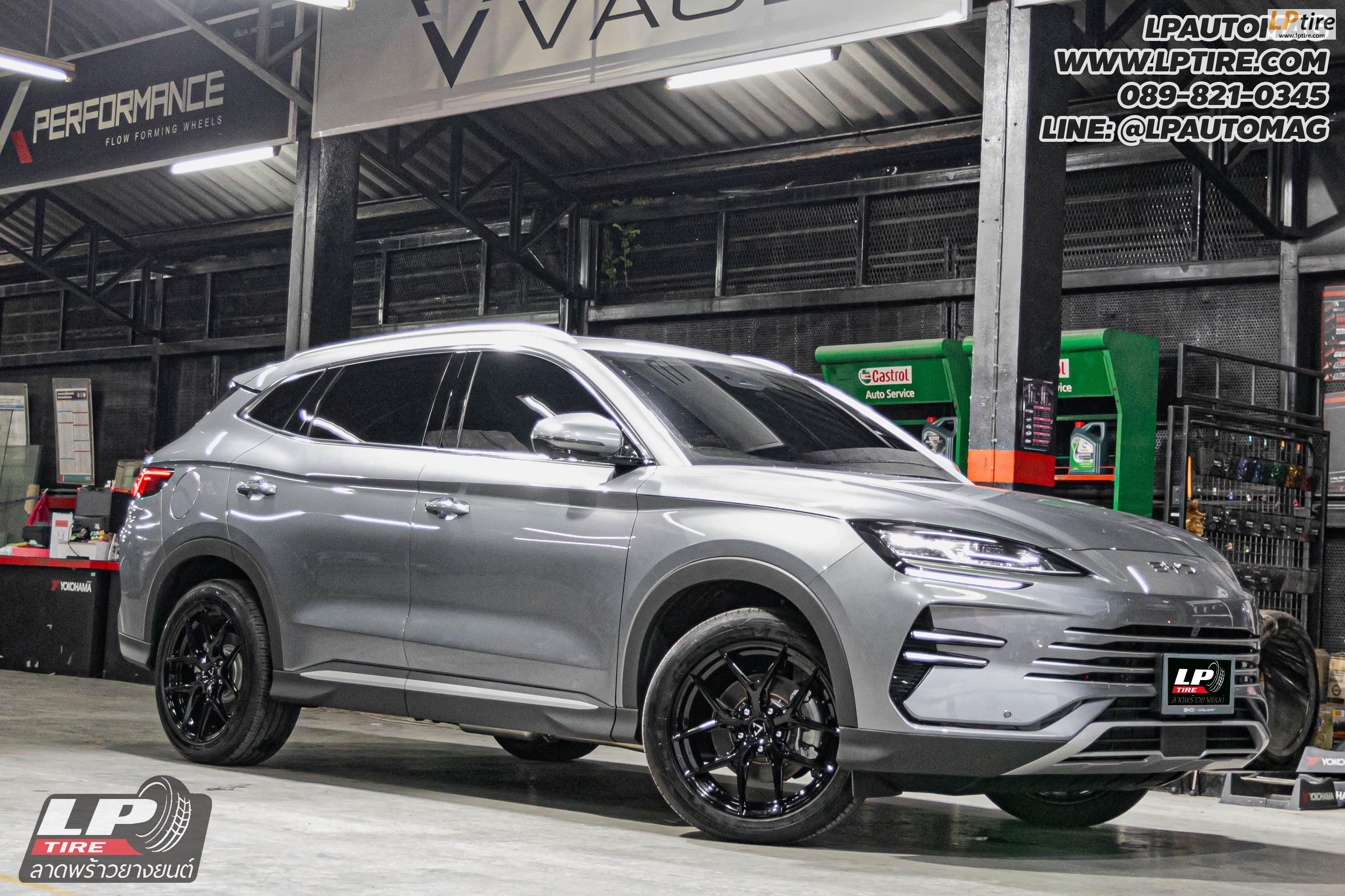 รถ - BYD SEALION 6 ล้อแม็ก - VAGE VF04 FlowForming ดำเงา สเปค - 19x8.5 ET35 5x120 ใช้ยางเดิม