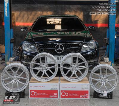 รถ - MERCEDES BENZ C180 ล้อแม็ก - ORI WHEELS CHAPTER-MVP01 FlowForming SMOKE สเปค- 18x8.5 ET35 5x112-5x114.3