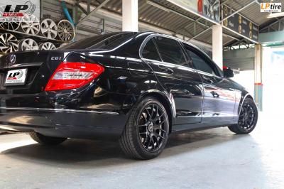 BENZ C-Class W204 C200 จัดล้อแม็ก BREYTON GTS-AV 17x8 ET45 5x112 ดำด้านอันเดอร์คัตเงิน ใส่ยางเดิมยังสวยงามลงตัวครับ