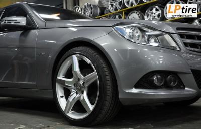 Benz C-Class W204 C200 + ล้อแม็กลาย AMG Edition 4 18นิ้ว สีHyper Silver หน้าเงา + ยาง FALKEN ZE522 225/40-18