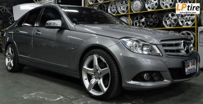 Benz C-Class W204 C200 + ล้อแม็กลาย AMG Edition 4 18นิ้ว สีHyper Silver หน้าเงา + ยาง FALKEN ZE522 225/40-18