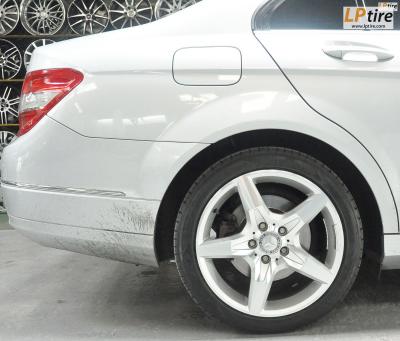 BENZ C-Class W204 C200 + แม็ก Edition 4 17x8นิ้ว สีHSหน้าเงา + ยาง YOKOHAMA A-DRIVE R1 215/45-17