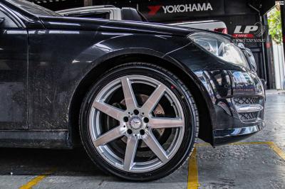 รถ - BENZ C180 ล้อแม็ก -BENZ C180 AMG 7 ก้าน Hyper silver ขอบ - 18x8 ET50 5x112 ขอบ - 18x8.5 ET54 5x112 ยาง - ALLIANCE AL30 030Ex เบอร์ - 225/40-18