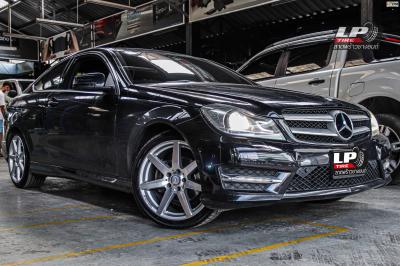 รถ - BENZ C180 ล้อแม็ก -BENZ C180 AMG 7 ก้าน Hyper silver ขอบ - 18x8 ET50 5x112 ขอบ - 18x8.5 ET54 5x112 ยาง - ALLIANCE AL30 030Ex เบอร์ - 225/40-18