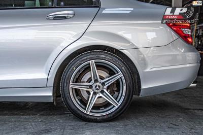 รถ - BENZ C200 W204 ล้อแม็ก - LG EDITION5 เทากลึงหน้าเงา สเปค - 17x8 ET35 5x112  ยาง - YOKOHAMA AE51 เบอร์ - 225/45-17