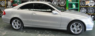 BENZ CLK240 + ล้อแม็ก ALMACH 17นิ้ว สีเงิน + ยาง DUNLOP LM703 225/45-17