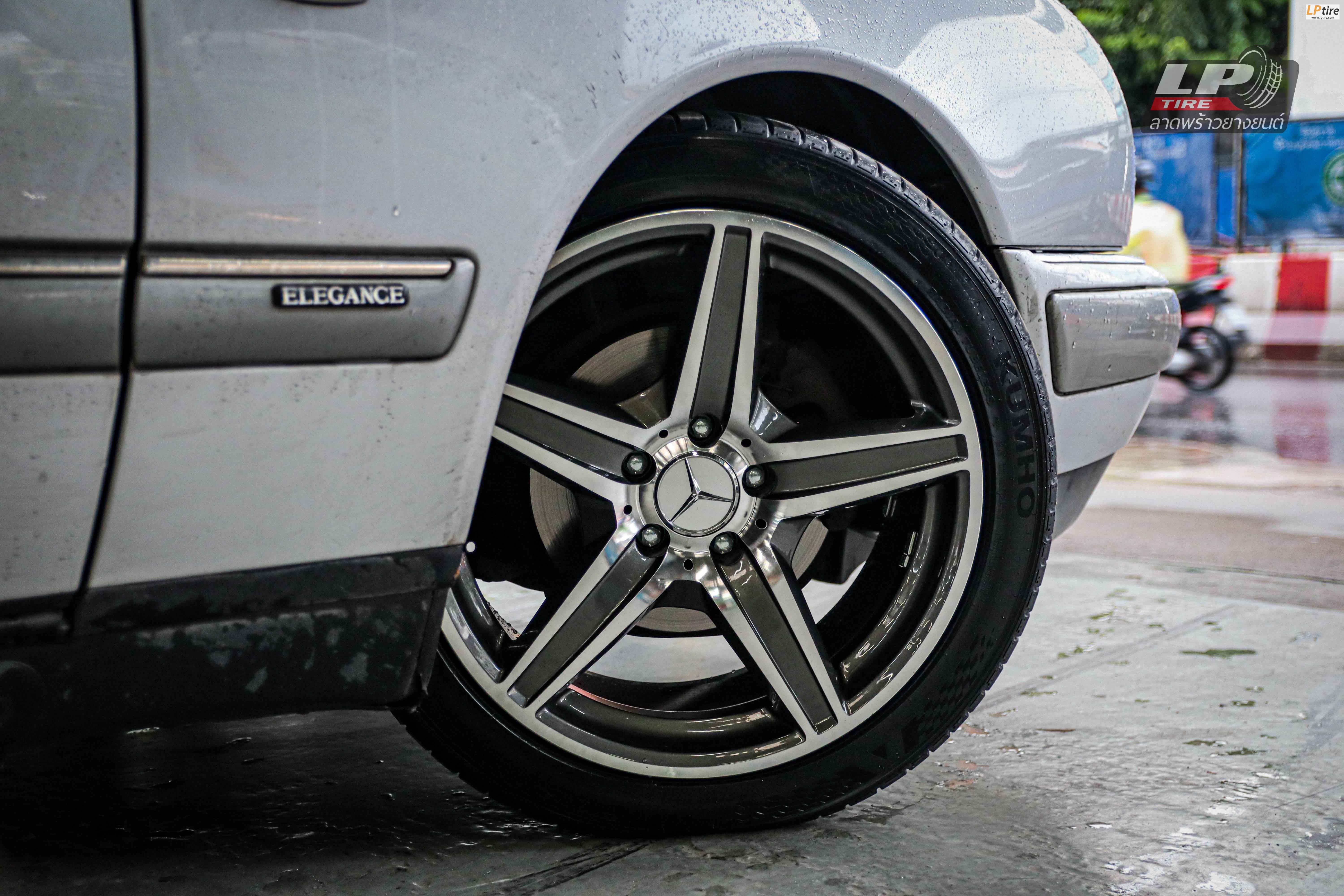 รถ - BENZ E240 ล้อแม็ก - AMG STYLE 6 เทากลึงหน้าเงา สเปค - 18x8.5 ET35 5x112 รัดยาง - KUMHO ECSTA PS71 เบอร์ - 225/45-18
 