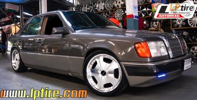 BENZ E-Class W124 E220 + แม็ก Euroline DZ หน้าตื้นหลังลึก 18นิ้ว สีHyper Silver หน้าเงา + ยาง HANKOOK Ventus V12 evo2 K120 225/40-18