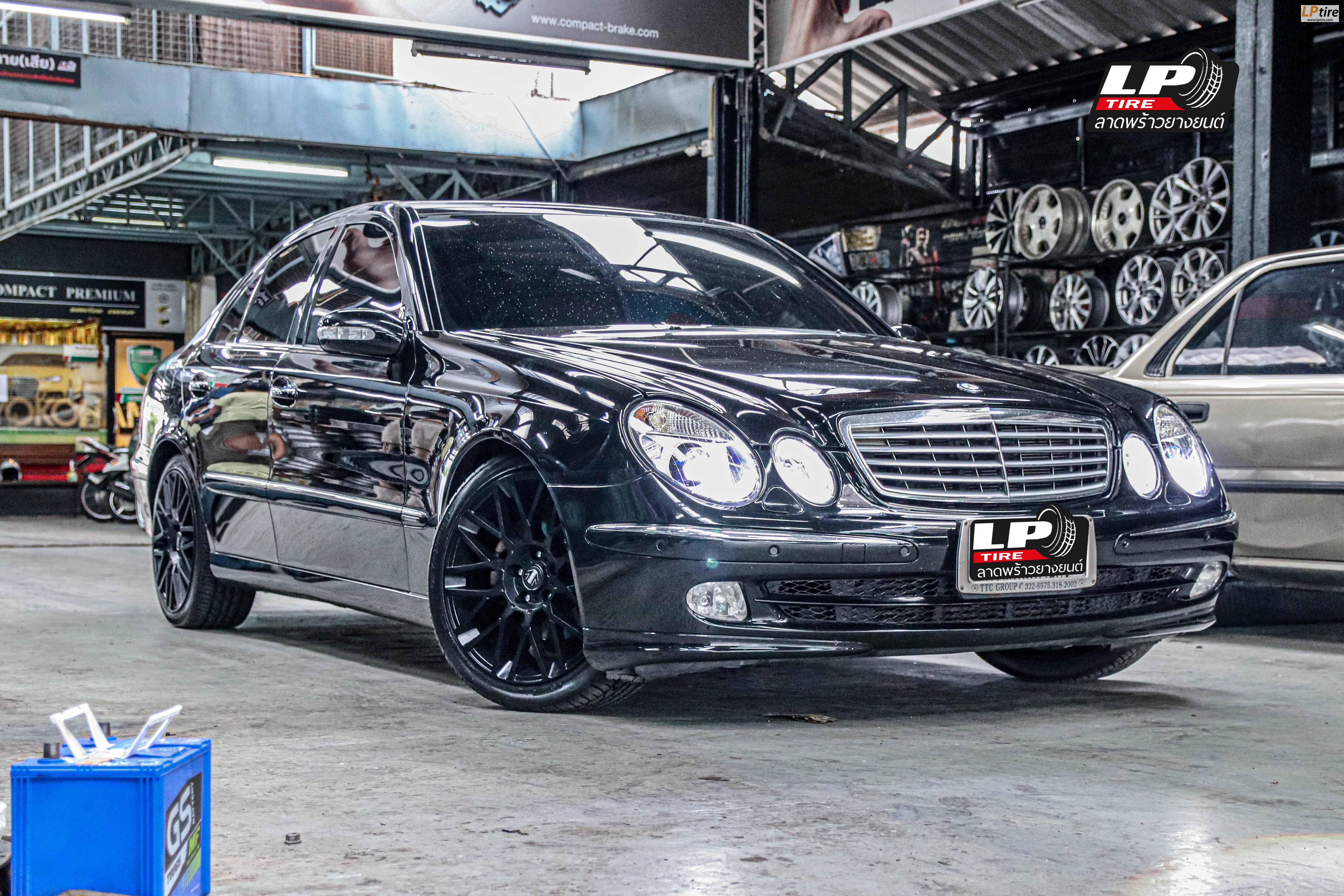 รถ - BENZ E200 ล้อแม็ก - MOMO REVENGE H486 ดำด้าน ขอบ - 18x8 ET45 5x112 ยางเดิม - DAYTON DT30 เบอร์ - 235/40-18