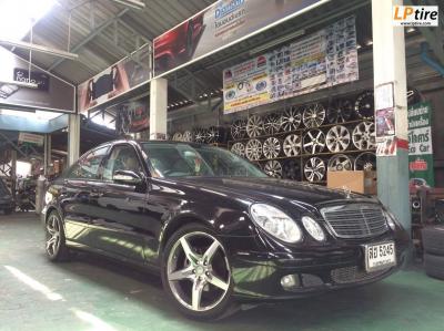 รถ BENZ E-Class W211 เปลี่ยนล้อแม็ก LG EDITION-4 18x8.5นิ้ว 5x112 สีกันเมทาลิกหน้าเงา