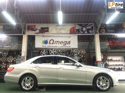 BENZ E-Class W212 E200 เปลี่ยนล้อแม็กไปกับล้อแม็กลาย Block6 ขอบ17นิ้วET30 สี Hiper Silver ขอบเงา หล่อไปเลยในสไตล์ BENZ