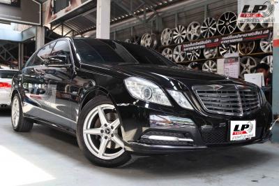 รถ - BENZ E-Class W212 E200d ล้อแม็ก - LG EDITION 5 สีดำหน้าเงา สเปค - 18x8.5 5x112 ET35 รัดยาง - DEESTONE R702 