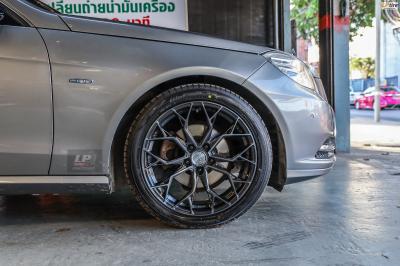 Mercedes Benz E-Class W212 ล้อแม็ก VAGE VF03 สี DGM Black/Brush 18x8.5 ET35 5x113 รัดยาง -YOKOHAMA ฺBluEarth-GT AE51 245/40R18