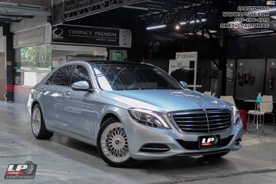 รถ - BENZ S500 (W222) ล้อแม็ก - K-Speed ลาย BBS RS สี SILVER ขอบเงาหมุดเงิน สเปค - หน้า19x8.5 ET35 หลัง19x9.5 ET40 ยาง - Michelin Pilot Sport 3 เบอร์ - 245/45-19