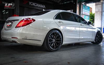 รถ - Mercedes-benz S-Class S 500 E ล้อแม็ก - 305FORGED FT-118 สี ดำเงากลึงหน้าเคลือบแลคดำ สเปค - 20x9-20x10 5x112-5x114.3 ET40 รัดยาง - KUMHO ECSTA PS71 เบอร์ - 375/35-20